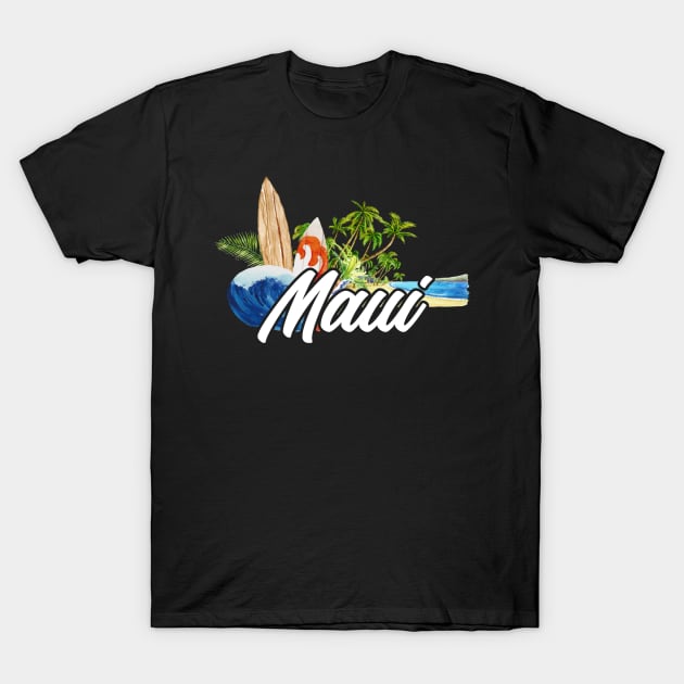 Maui surf. Surfing the waves of Maui . Perfect present for mother dad friend him or her T-Shirt by SerenityByAlex